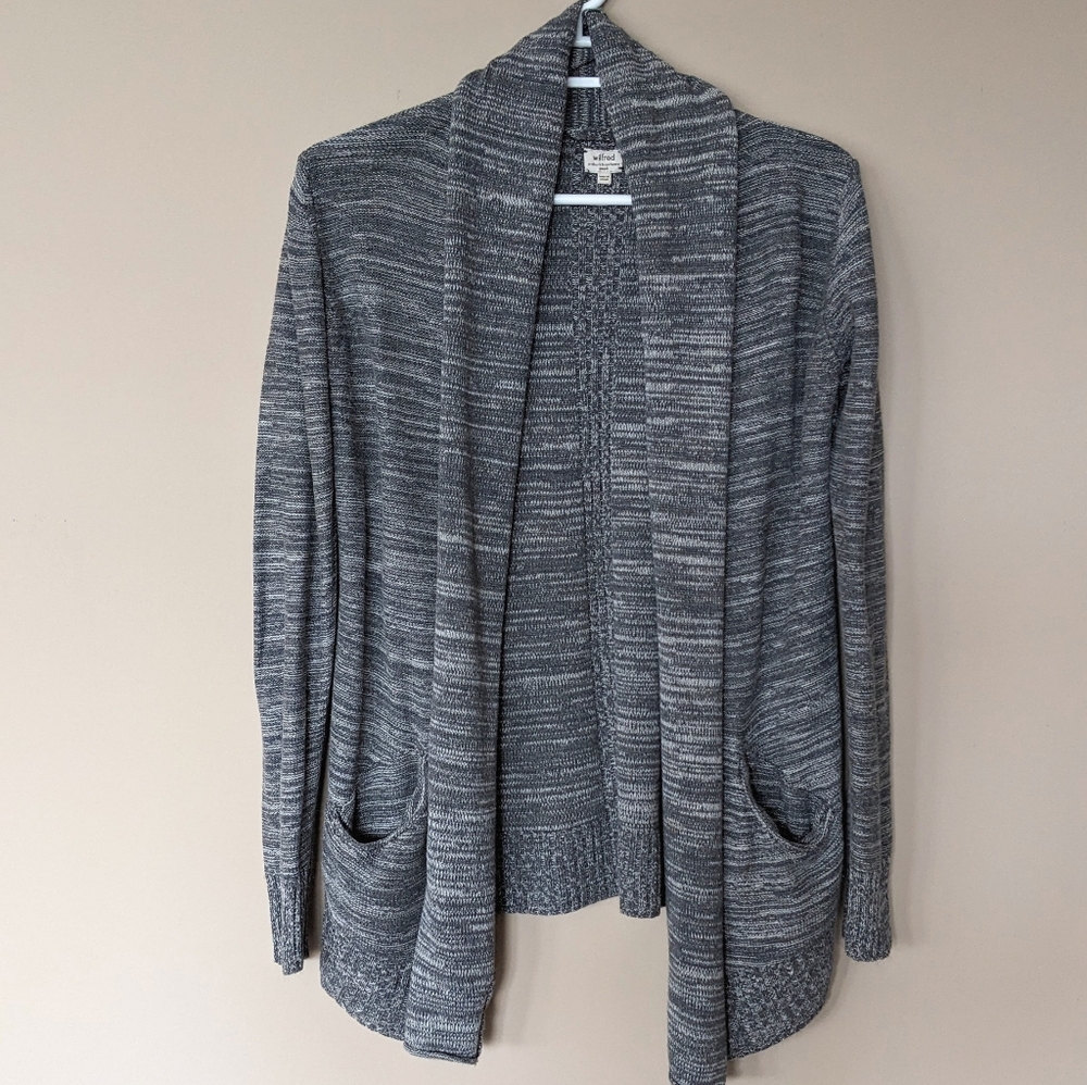Aritzia Wilfred Flaubert Open Front Cashmere Blend Cardigan
